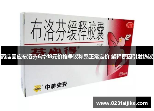 药店回应布洛芬6片48元价格争议称系正常定价 解释原因引发热议
